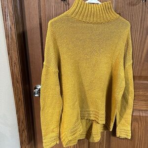 Cozy Mustard Yellow Turtleneck Sweater